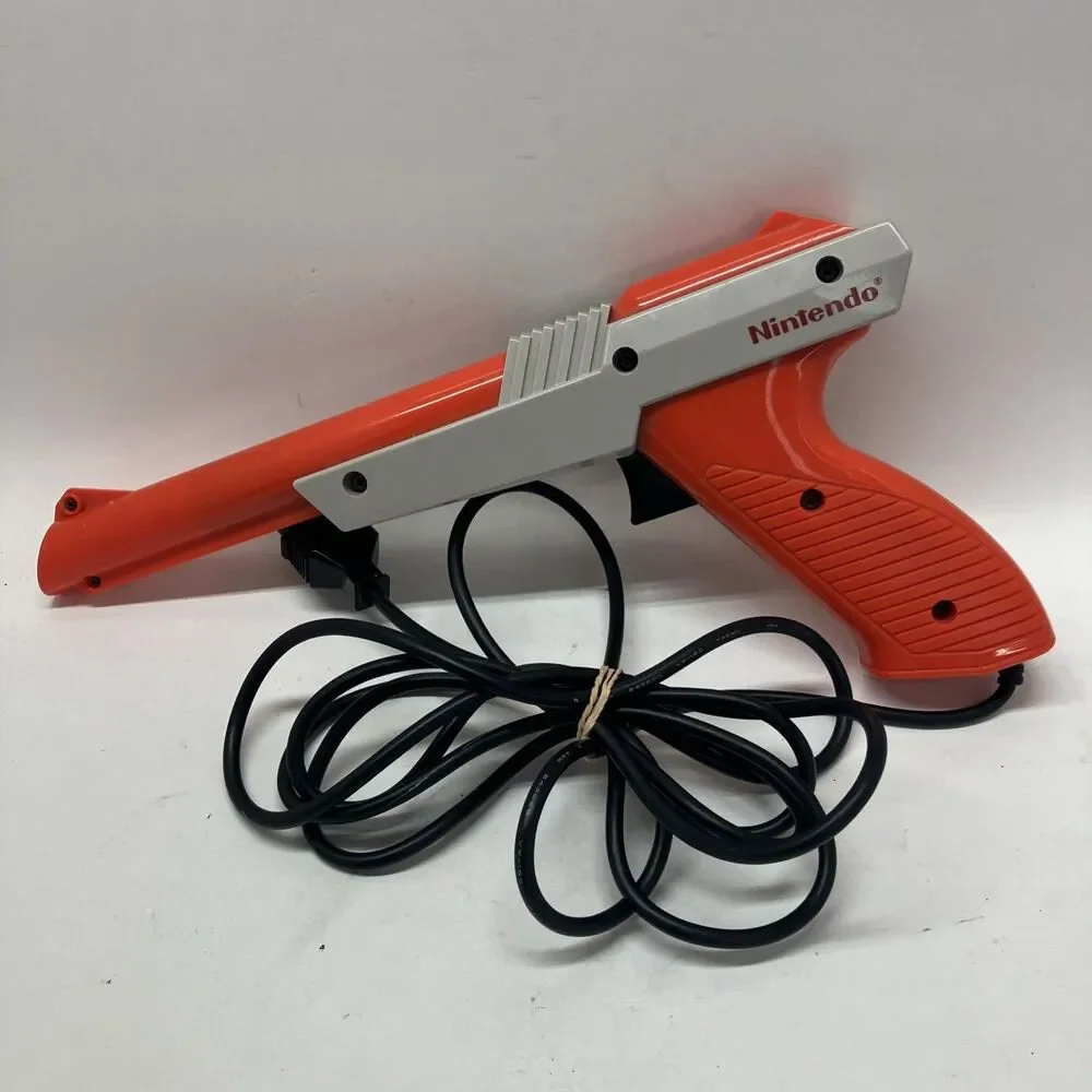 OEM Nintendo Orange NES Zapper Light Gun Duck Hunt Controller NES-005